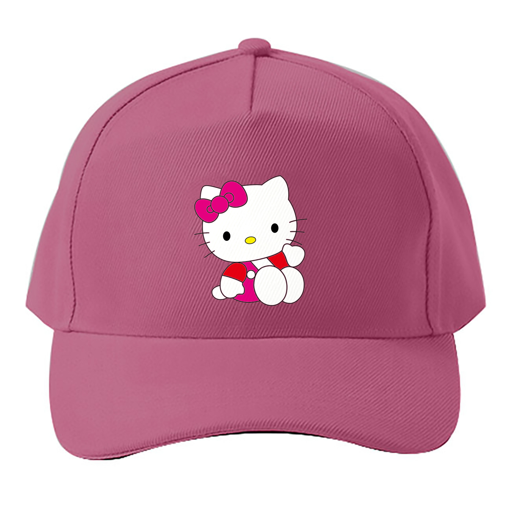 （画像用） Hello Kitty ハローキティ ベースボールキャップ 綿100％ 男女兼用 帽子 スポーツ